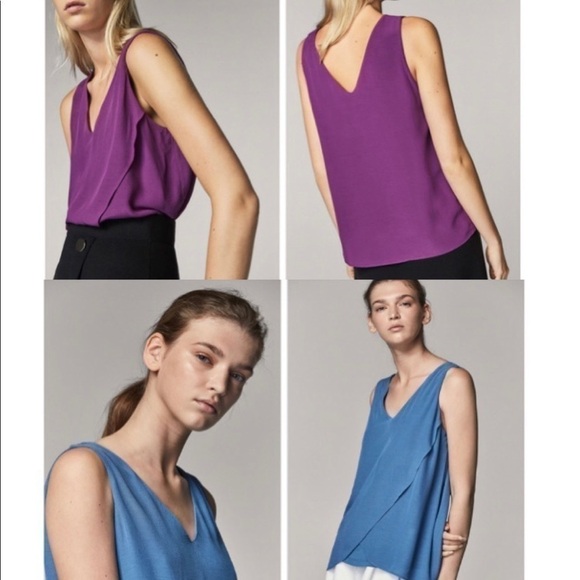 MOSSIMO Dutti Purple Double Layered Top NWT Size S - Picture 13 of 13